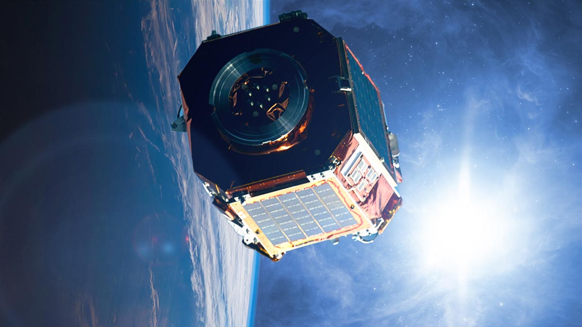 Спутник на орбите